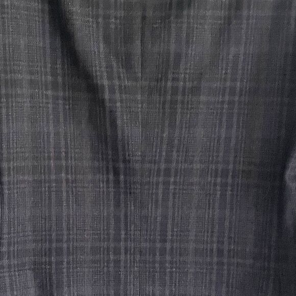 COPPLEY Wool Plaid Blazer Jacket Elbow Patches Blue 42L - Picture 7 of 13